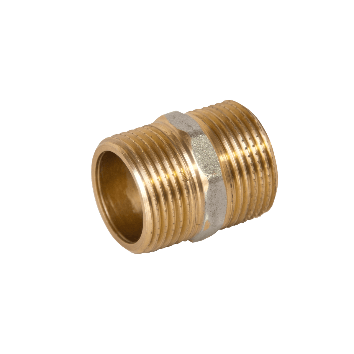 KALDE verchroomde messing nippel 3/4"