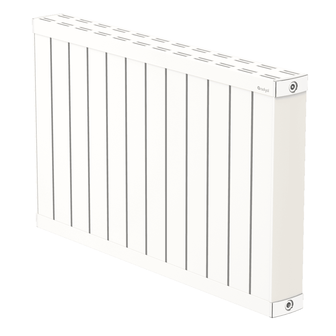 RADYAL designradiator in RAL 9010 zuiverwit